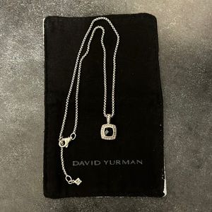 David Yurman Petite Albion® Pendant Necklace with Black Onyx and Pavé Diamonds